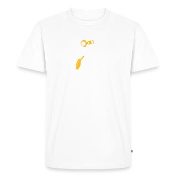 Photographer - Men's Premium Organic T-Shirt - white - Front - Nico (187cm)