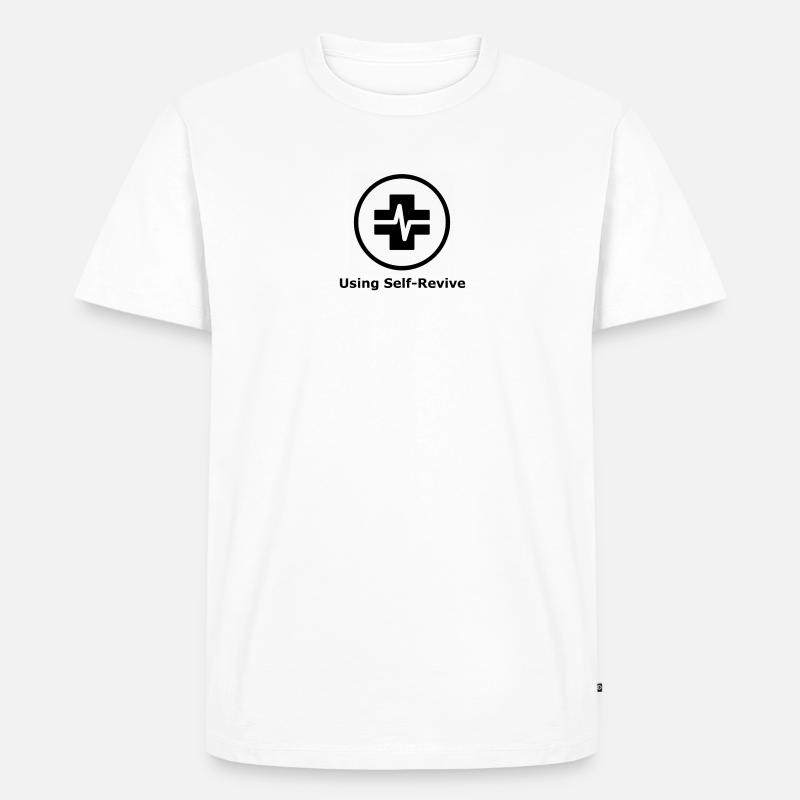 Self Revive Warzone - Männer Premium Bio T-Shirt - Weiß
