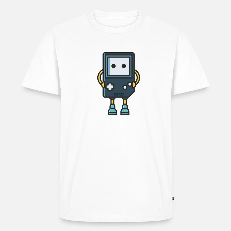 Game - Männer Premium Bio T-Shirt - Weiß