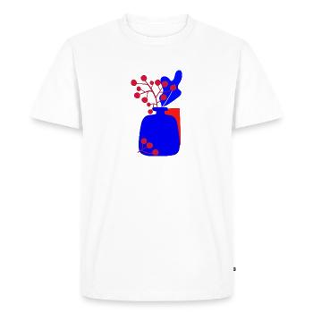 Illustration de Noël moderne - T-shirt Premium bio Homme - blanc - Devant - Nico (187cm)