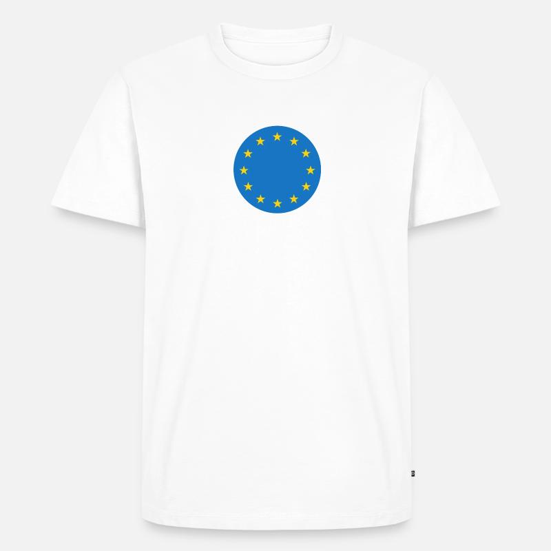 Europa - Männer Premium Bio T-Shirt - Weiß