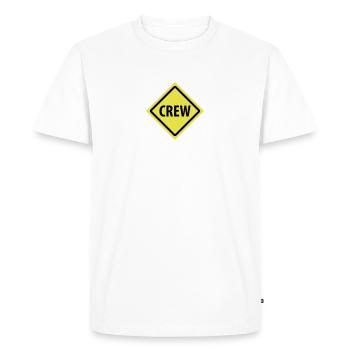 crew roadsign - Men's Premium Organic T-Shirt - white - Front - Nico (187cm)
