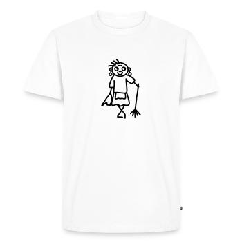 Cleaning lady - Men's Premium Organic T-Shirt - white - Front - Nico (187cm)