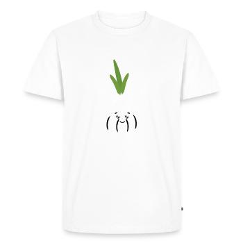 Ail - T-shirt Premium bio Homme - blanc - Devant - Nico (187cm)