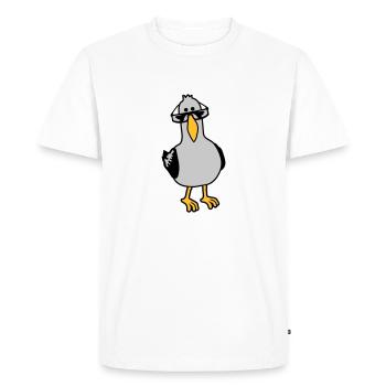 Lunettes de soleil Cool View Seagull - T-shirt Premium bio Homme - blanc - Devant - Nico (187cm)