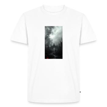 Hérésie - T-shirt Premium bio Homme - blanc - Devant - Nico (187cm)