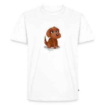 Dog, baby dog - Men's Premium Organic T-Shirt - white - Front - Nico (187cm)