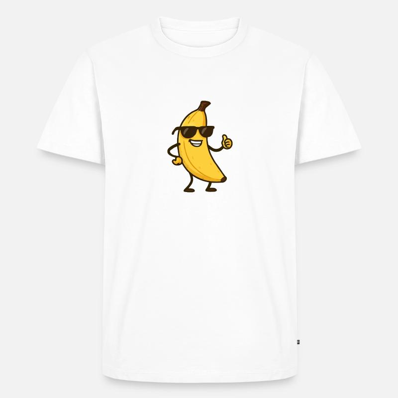 Banana Comic - Men's Premium Organic T-Shirt - white