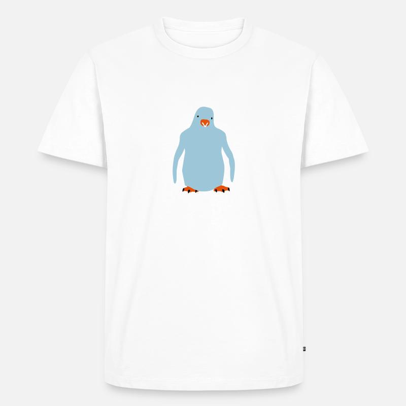 Pinguin - penguin - Männer Premium Bio T-Shirt - Weiß