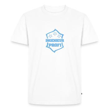 Engineer - Men's Premium Organic T-Shirt - white - Front - Nico (187cm)