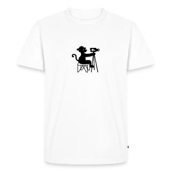 Cinematographer - cameraman - Men's Premium Organic T-Shirt - white - Front - Nico (187cm)