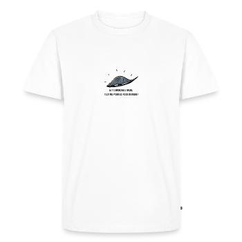 Silex Archéologie Lithicien - T-shirt Premium bio Homme - blanc - Devant - Nico (187cm)