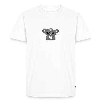 2 doux petits koalas mignon détiennent un peu d'am - T-shirt Premium bio Homme - blanc - Devant - Nico (187cm)