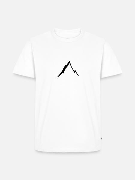 Beautiful mountain - Men's Premium Organic T-Shirt - white