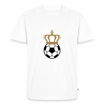 Football, Soccer King (3 colors) - T-shirt Premium bio Homme - blanc - Devant - Nico (187cm)