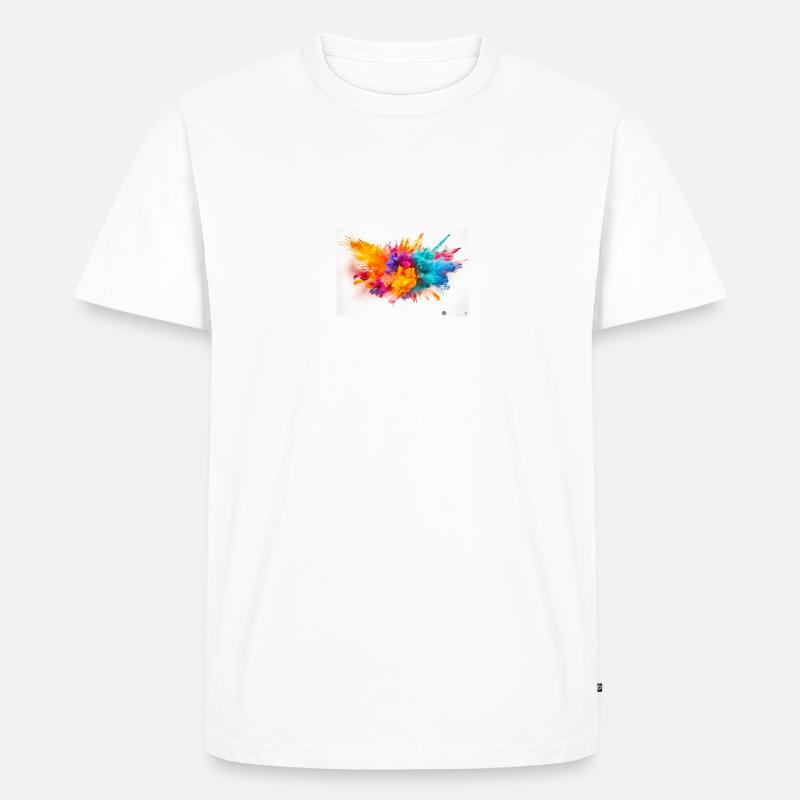Colourtion - Männer Premium Bio T-Shirt - Weiß