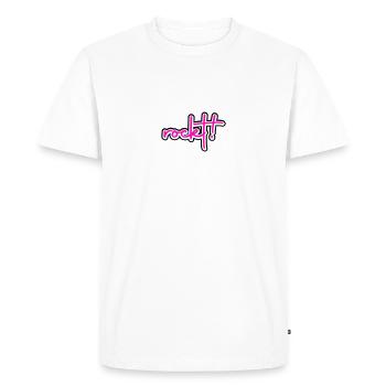 Roches - T-shirt Premium bio Homme - blanc - Devant - Nico (187cm)