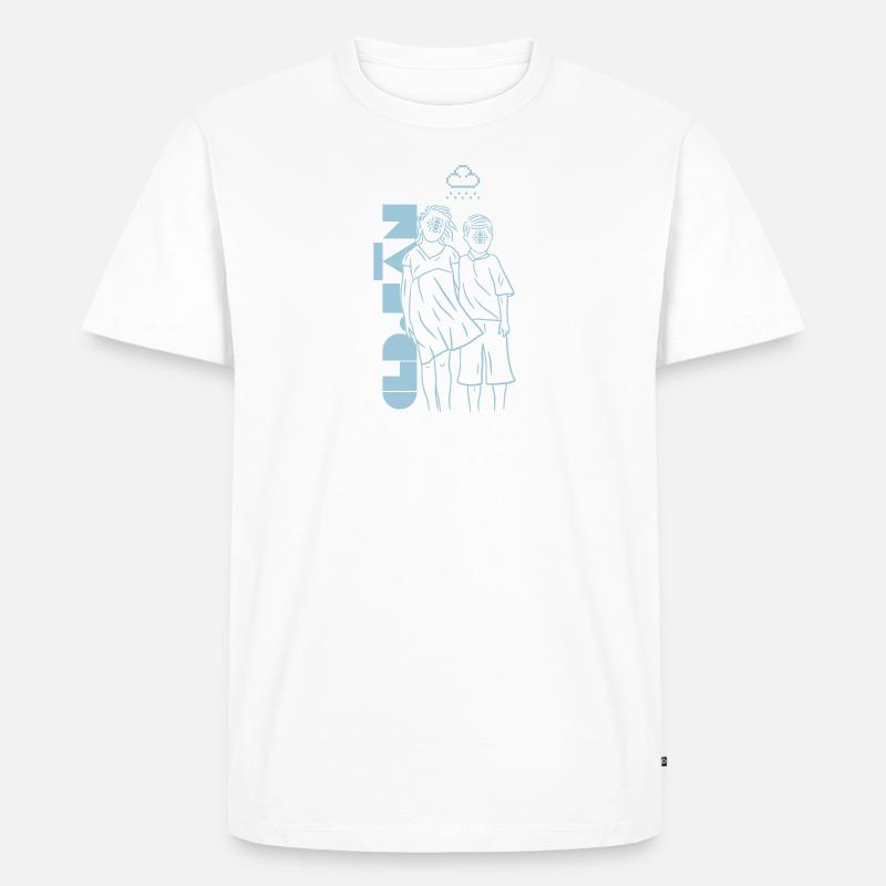 CLD 3 - Männer Premium Bio T-Shirt - Weiß