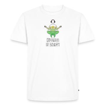 Kizomba is energy - Men's Premium Organic T-Shirt - white - Front - Nico (187cm)