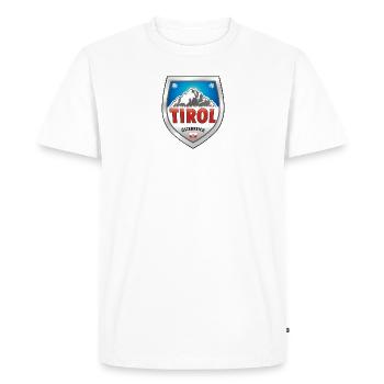 Tirolo Österreich - Men's Premium Organic T-Shirt - white - Front - Nico (187cm)