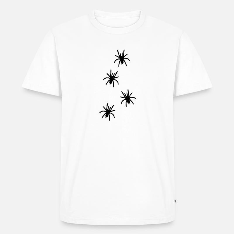 spiders_uf1 - Männer Premium Bio T-Shirt - Weiß