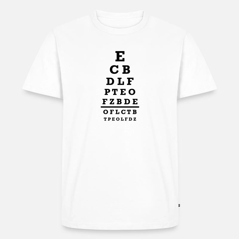Optiker - Männer Premium Bio T-Shirt - Weiß