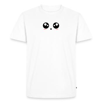 Yeux - T-shirt Premium bio Homme - blanc - Devant - Nico (187cm)