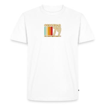 Original 79 Limited Edition - Men's Premium Organic T-Shirt - white - Front - Nico (187cm)