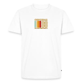 Original 88 Vintage Édition Limitée - T-shirt Premium bio Homme - blanc - Devant - Nico (187cm)