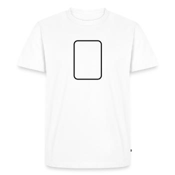 Mathematics - rectangle icon - Men's Premium Organic T-Shirt - white - Front - Nico (187cm)