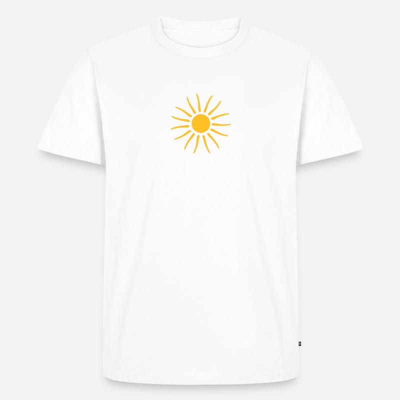 Sommer Sonne Antifa - Männer Premium Bio T-Shirt - Weiß