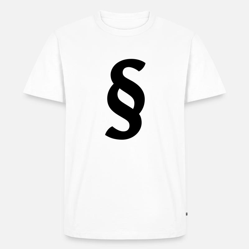 Paragraph - Männer Premium Bio T-Shirt - Weiß