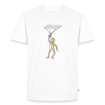 Marionette - T-shirt Premium bio Homme - blanc - Devant - Nico (187cm)