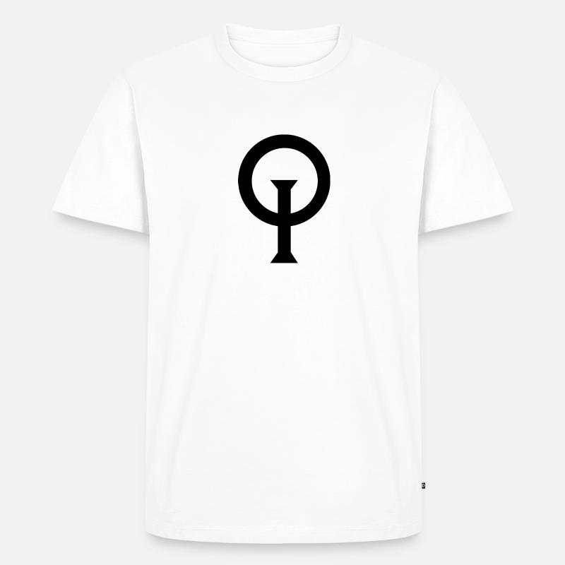 Optimist Klassenzeichen - Männer Premium Bio T-Shirt - Weiß