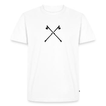 Nordic Walking - T-shirt Premium bio Homme - blanc - Devant - Nico (187cm)