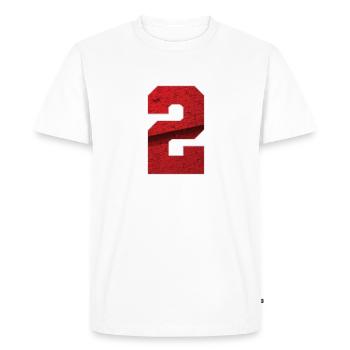 Red2 - Men's Premium Organic T-Shirt - white - Front - Nico (187cm)