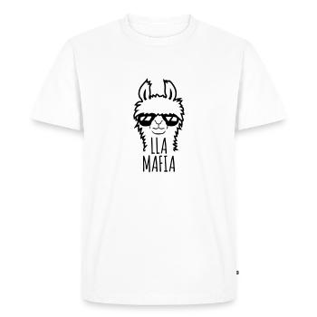Lla Mafia Lama Disant Lunettes De Soleil Texte Citation Cool - T-shirt Premium bio Homme - blanc - Devant - Nico (187cm)