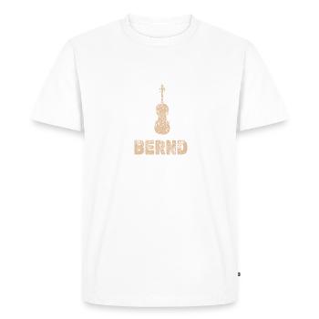 Viola Bernd - Men's Premium Organic T-Shirt - white - Front - Nico (187cm)