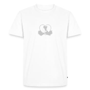 Marié et mariée - T-shirt Premium bio Homme - blanc - Devant - Nico (187cm)