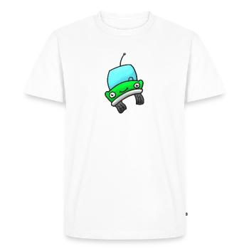 Car green - Men's Premium Organic T-Shirt - white - Front - Nico (187cm)