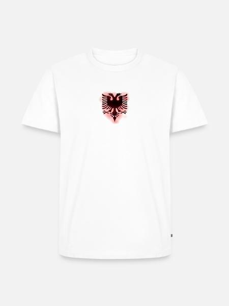 Albanien - Männer Premium Bio T-Shirt - Weiß