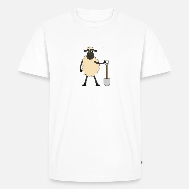 Schaf eppis - Männer Premium Bio T-Shirt - Weiß