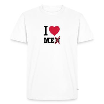 Je me aime la fierté de fierté ego Satire amoureux narcissiques - T-shirt Premium bio Homme - blanc - Devant - Nico (187cm)