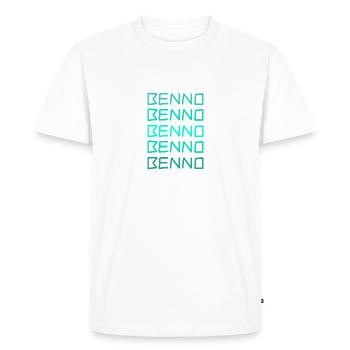Cadeau pour Benno - T-shirt Premium bio Homme - blanc - Devant - Nico (187cm)