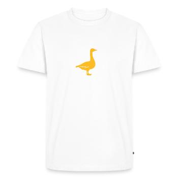 Goose - Men's Premium Organic T-Shirt - white - Front - Nico (187cm)