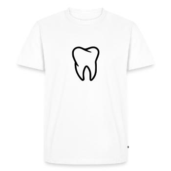 Dent - T-shirt Premium bio Homme - blanc - Devant - Nico (187cm)