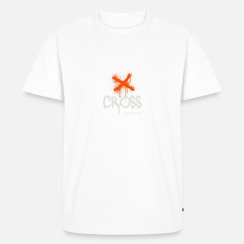 Cross Hell - Männer Premium Bio T-Shirt - Weiß