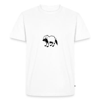 Wolf im Schafspelz - Männer Premium Bio T-Shirt - Weiß - Vorne - Nico (187cm)