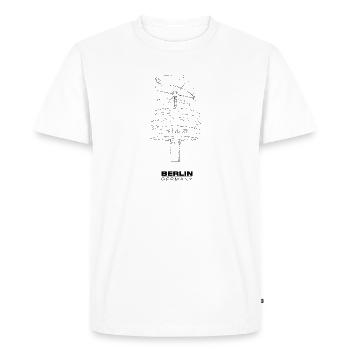 Horloge mondiale - T-shirt Premium bio Homme - blanc - Devant - Nico (187cm)