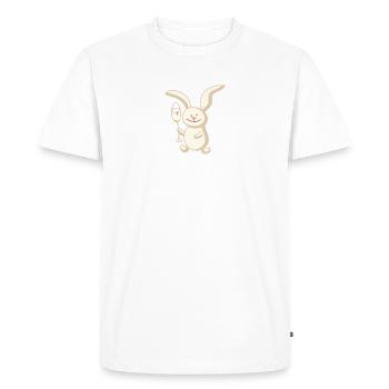 cute bunny - Men's Premium Organic T-Shirt - white - Front - Nico (187cm)